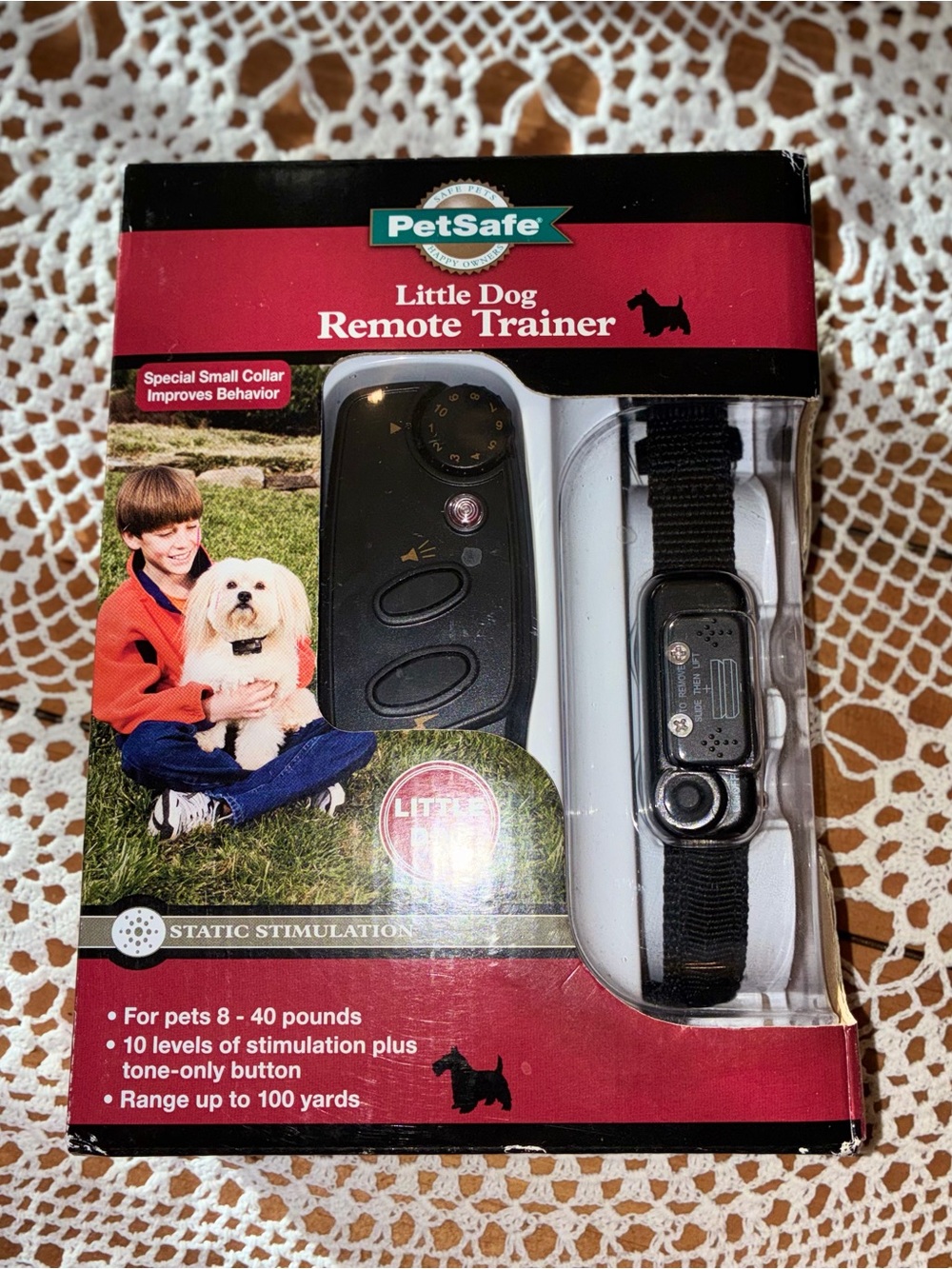 New PetSafe Little Dog Remote Trainer - Black and Red Packaging